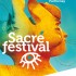 Affiche du festival Sacré festival créé par la ville de Parthenay en 2015. Format 120 x 176 cm.
